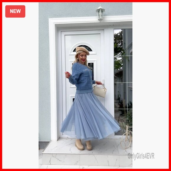 Long Sleeve Tweed Knit Cardigan with Pockets and Buttons - Picture 7 of 7